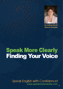 Finding Your Voice Training program Speak More Clearly 