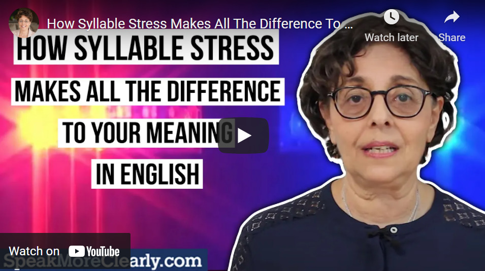 learn syllable stress in English