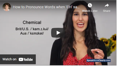 when words spelled with ch say the k sound