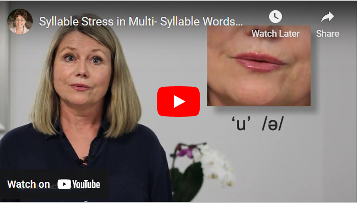 How to make sure you're stressing the correct syllable in long words in English
